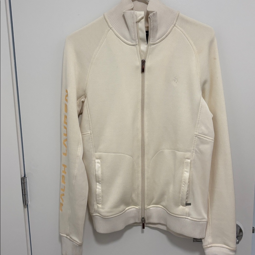 Ralph Lauren Golf  Ivory Full Zip Performance Jacket - Size S